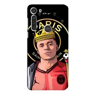 Чохол (TPU) з Футболістом на Motorola MOTO G8 (Mbappe King)