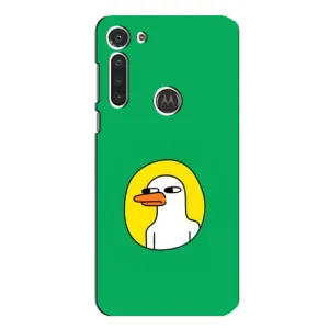 Бампер с принтом Мемы для Motorola MOTO G8 (Мем Утка)