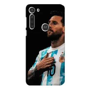 Чехлы Лео Месси Аргентина для Motorola MOTO G8 (Месси Капитан)