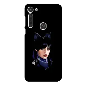 Чохол з картинкою Венсдей на Motorola MOTO G8 (Мила Венсдей)