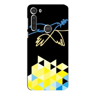 Чехол на Motorola MOTO G8 Украинский дизайн (Мир для Украины)