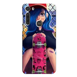 Чехол с картинкой Модные Девчонки Motorola MOTO G8 (Модная девушка)