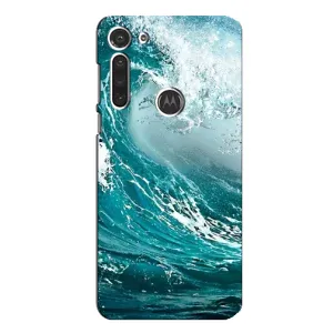 Летний Чехол на Motorola MOTO G8 (Морская волна)