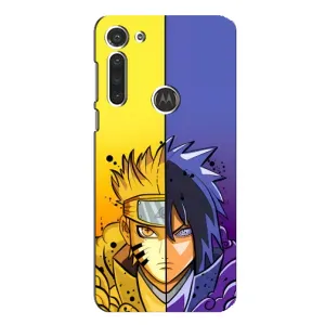 Купить Чехлы на телефон с принтом Anime для Motorola MOTO G8 (Naruto Vs Sasuke)