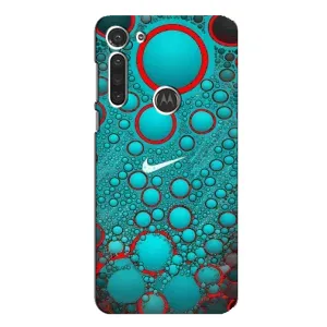 Силиконовый Чехол на Motorola MOTO G8 с картинкой Nike (Найк зеленый)
