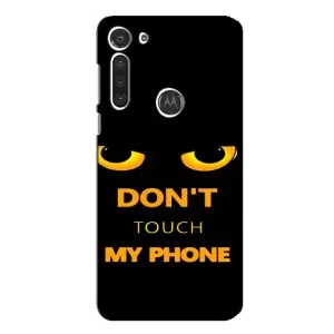 Чехол с Прикольным принтом на Motorola MOTO G8 (Не трогай мой телефон)