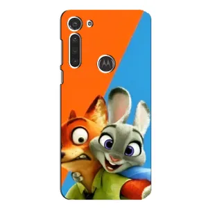 Чехлы ЗВЕРОПОЛИС для Motorola MOTO G8 (Ник и Хопс)