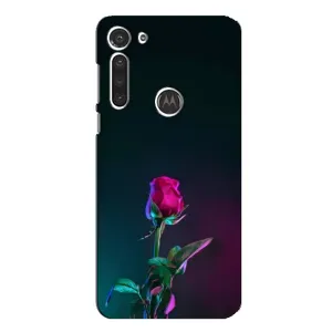 Чехлы с принтом Розочки для Motorola MOTO G8 (Ночная роза)