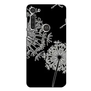 Силиконовый Чехол с одуванчиками на Motorola MOTO G8 (Одуванчики)