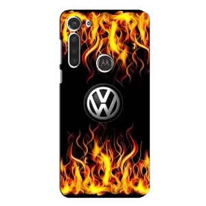 Чехол "Фольксваген" для Motorola MOTO G8 (Огненный Лого)