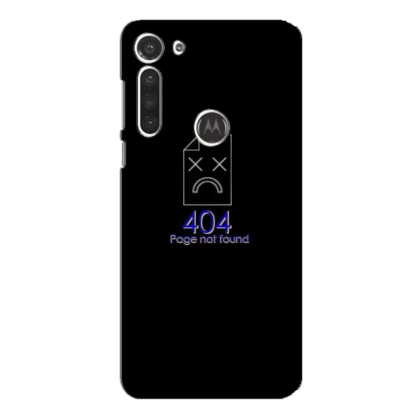 Чехол с рисунком «Ошибка 404» для Motorola MOTO G8 Чехол с рисунком «Ошибка 404» для Motorola MOTO G8