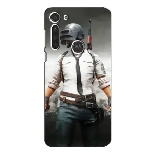 Силиконовый чехол с картинкой "Герой Pubg" на Motorola MOTO G8 (Пабг)