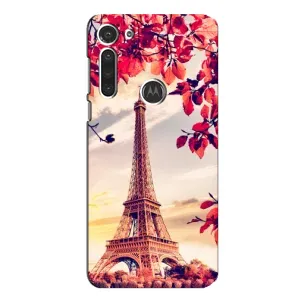 Чехол с Эйфелевой башней на Motorola MOTO G8 (Paris photo)