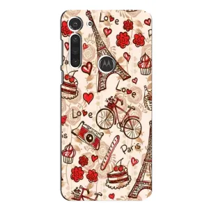 Чехол с Эйфелевой башней на Motorola MOTO G8 (Париж мечта)