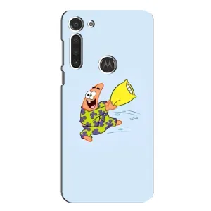 Чехлы с Патриком на Motorola MOTO G8 (Патрик с подушкой)