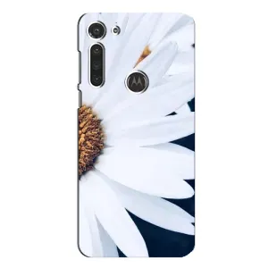 Чехол с ромашками на Motorola MOTO G8 (Пол ромашки)