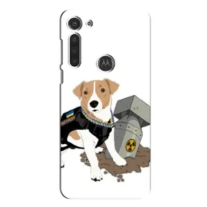 Чехол с принтом Собаки Патрон для Motorola MOTO G8 (Пёс Патрон с ракетой)