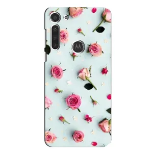 Чехлы с принтом Розочки для Motorola MOTO G8 (Разные цветы)