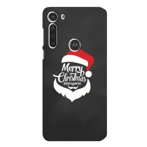 Чехол Санта Клаус для Motorola MOTO G8 (Санта Крисмас)