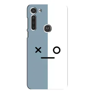 Силиконовые Чехлы (смешные стикеры) для Motorola MOTO G8 (Серо-белый)