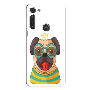 Бампер для Motorola MOTO G8 с картинкой "Песики" (Собака Король)