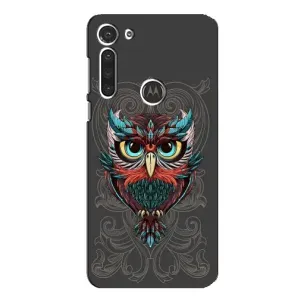 Чехлы с принтом СОВЫ для Motorola MOTO G8 (Сова на сером)