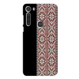 Силиконовый Чехол на Motorola MOTO G8 с картинкой Вышиванки (Стильная вишиванка)