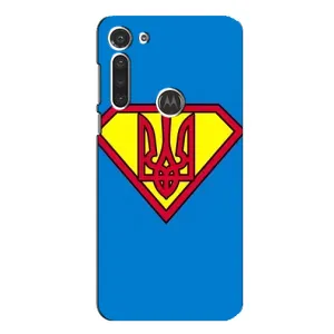 Чехол с картинкой (Патриотический ГЕРБ) на Motorola MOTO G8 (Super - Герб)