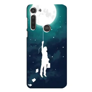 Чехол (ТПУ) с планетами на Motorola MOTO G8 (To The moon)