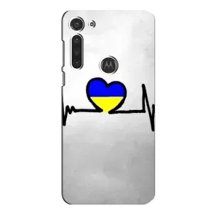 Силиконовый Чехол на Motorola MOTO G8 (Я-Украина) (Украинская кардиограмма)