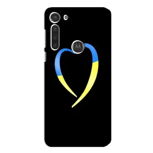 Силиконовый Чехол на Motorola MOTO G8 (Я-Украина) (Украинское сердце)