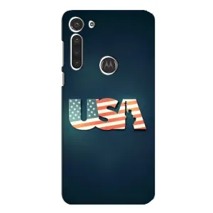 Чехол Флаг USA для Motorola MOTO G8 (USA)