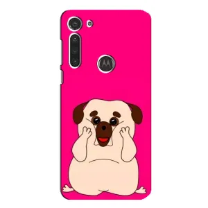 Чехол (ТПУ) Милые собачки для Motorola MOTO G8 (Веселый Мопсик)