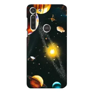 Чехол (ТПУ) с планетами на Motorola MOTO G8 (Вид с космоса)