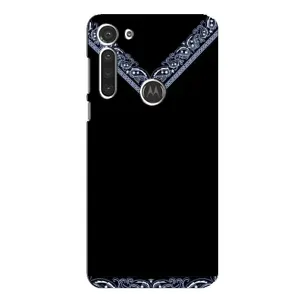Силиконовый Чехол на Motorola MOTO G8 (Воротник вышиванки)