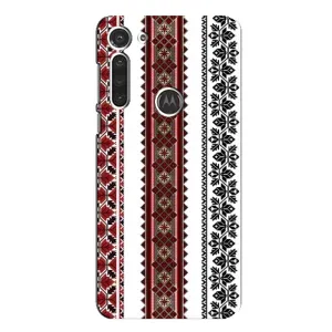 Силиконовый Чехол на Motorola MOTO G8 с картинкой Вышиванки (Вышиваночки)