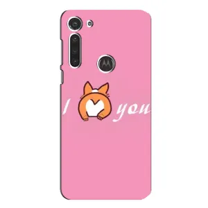 Силиконовые Чехлы Любимому человеку для Motorola MOTO G8 (Я тебя люблю)