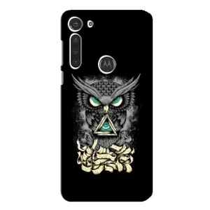 Чехлы с принтом СОВЫ для Motorola MOTO G8 (Зеленые глаза)