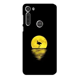 Летний Чехол на Motorola MOTO G8 (Желтый Закат)