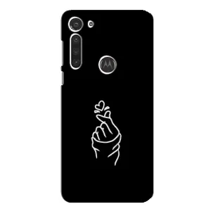 Чехлы (Знак сердечка) на Motorola MOTO G8 (Знак Сердечка)