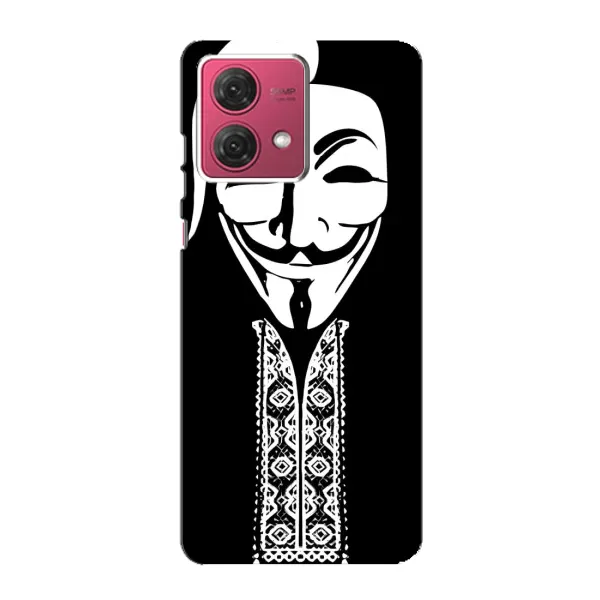 Чехол с рисунком «Анонимус» для Motorola MOTO G84 Чехол с рисунком «Анонимус» для Motorola MOTO G84
