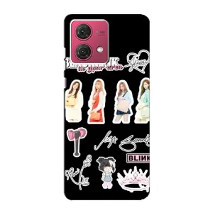 Чехлы с картинкой для Motorola MOTO G84 (Арт блэкпинг)