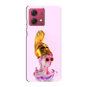 Чехол с Прикольным принтом на Motorola MOTO G84 (АРТ Статуя)