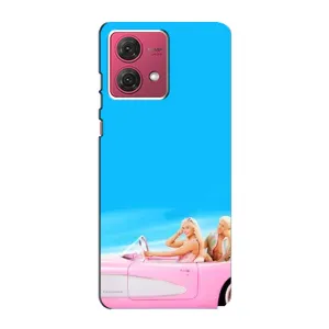 Силиконовый Чехол Барби Фильм на Motorola MOTO G84 (Барби и Кен)