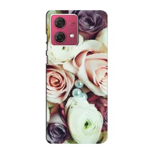 Чехлы с принтом Розочки для Motorola MOTO G84 (Букет РОЗ)