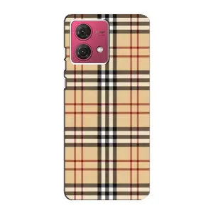 Чехол с Брендами одежды на Моторола Мото Джи 84 (Burberry стиль)