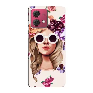 Чохол з картинкою Модні Дівчата Motorola MOTO G84 (Дівчина в окулярах)