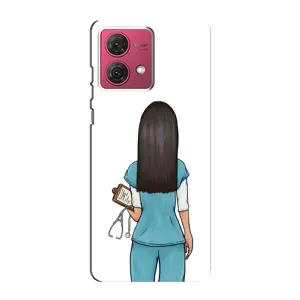 Силиконовый бампер (Работники) на Motorola MOTO G84 (Доктор)