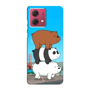 Чехлы с Пандами на Motorola MOTO G84 (Друзья)