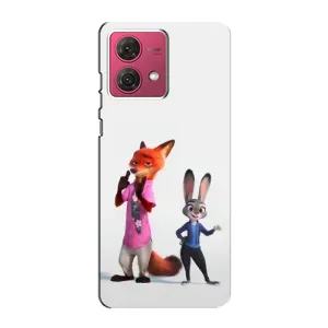 Силиконовый чехол с принтом Зоотрополіс для Motorola MOTO G84 (Джуди и Ник)